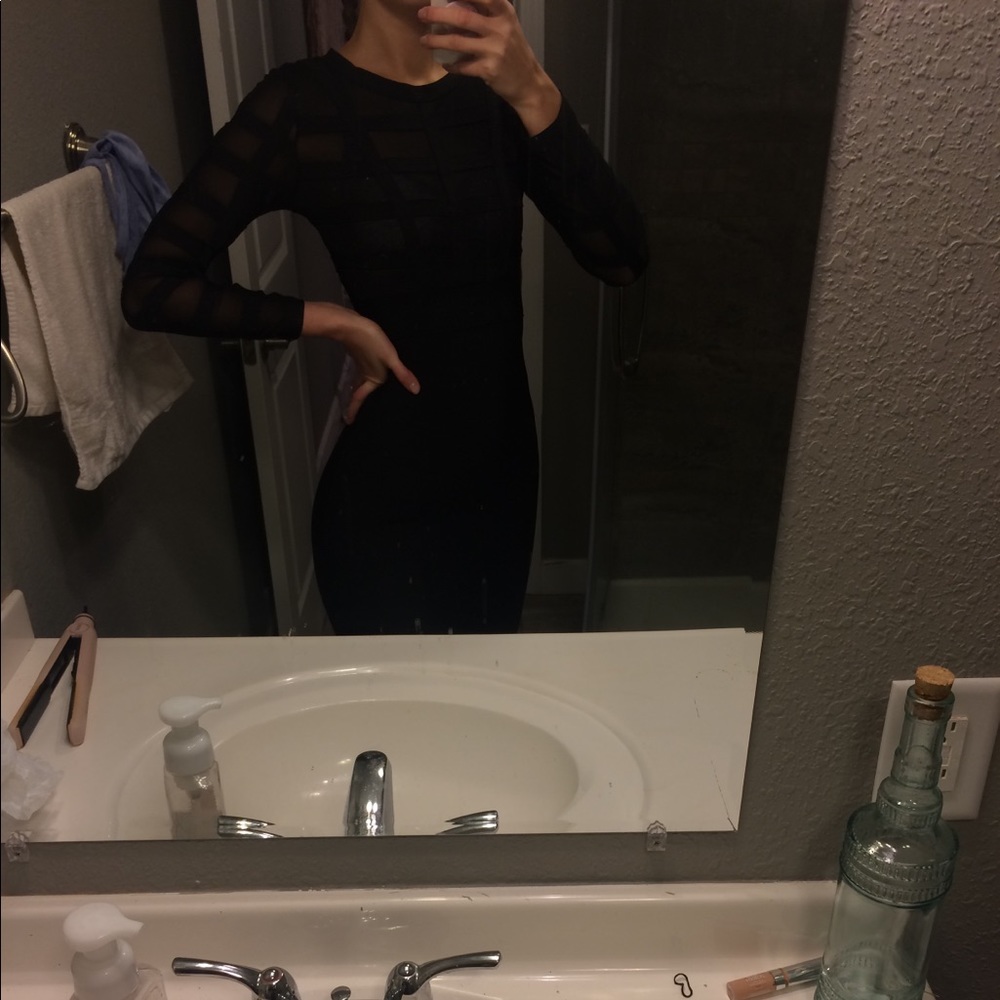 Tight Black Body Con Dress